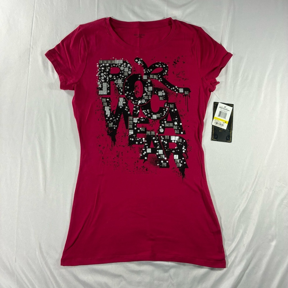 2009 Rocawear Shirt Top Womens Juniors Pink New with Tag Medium